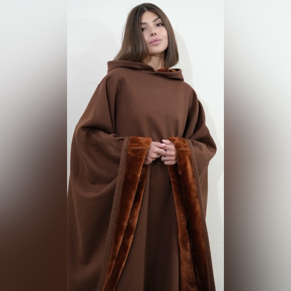 Free The Sheep Eden Hooded Blanket-Terra Brown